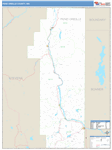 Pend Oreille County Wall Map Basic Style